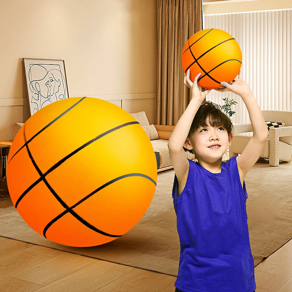 Silent Bounce Basketball With Hoop for Kids